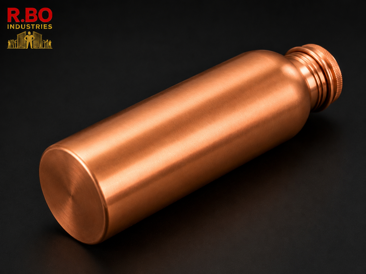 Premium Pure Copper Water Bottle 920 ml Plain Smooth Finish Leak Proof - Image 3