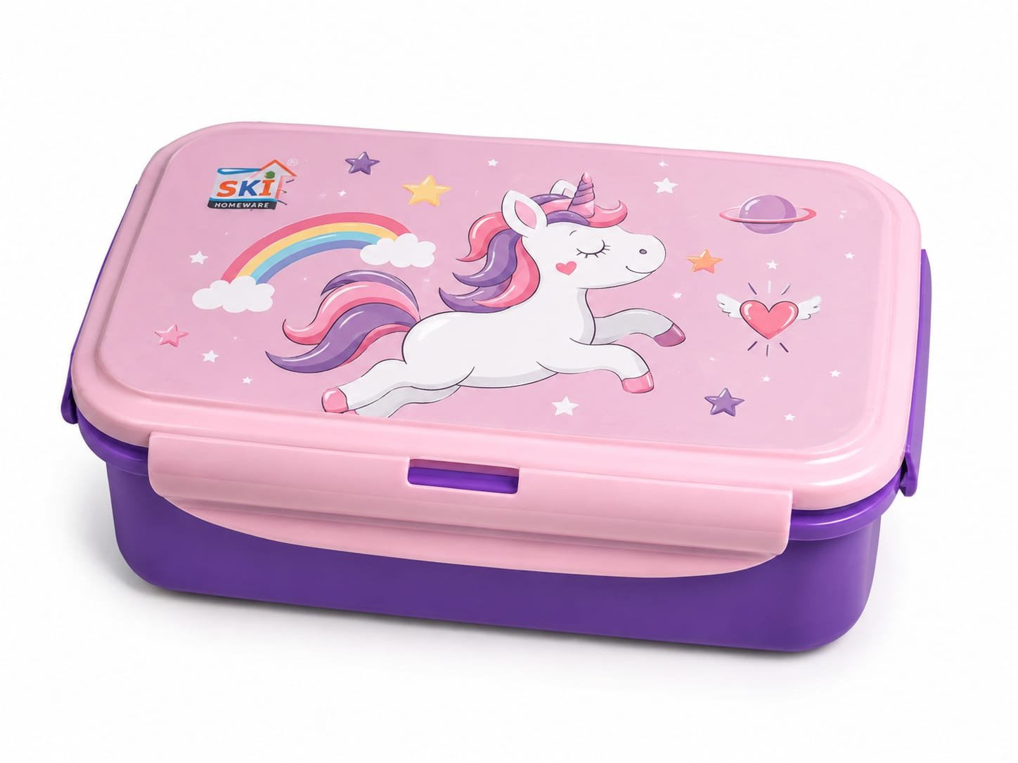SKI Printed Lock N Seal Lunch Box For Kids - R.BO Industries