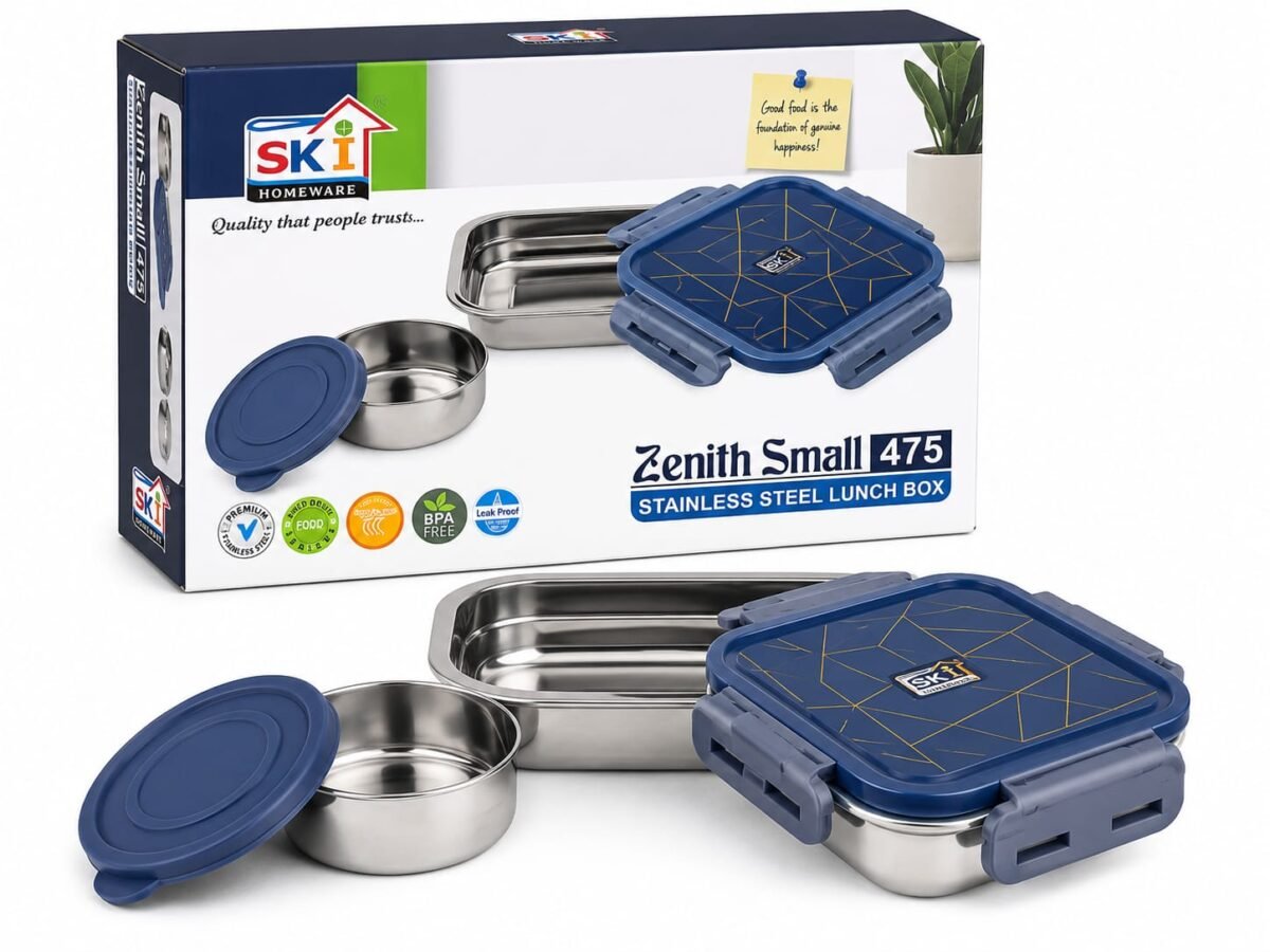 SKI Zenith Small Stainless Steel Lunch Box - R.BO Industries