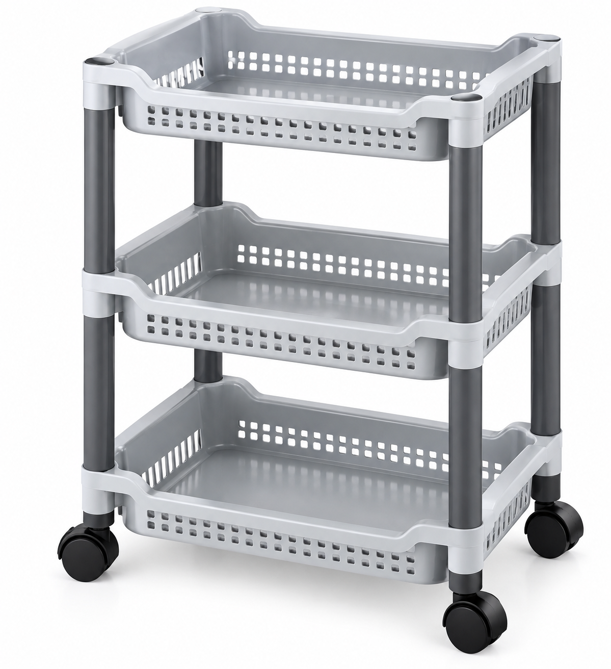 Samarthya Smart Space 3 Layer Multiple Trolley | Multipurpose Storage Organizer with Wheels